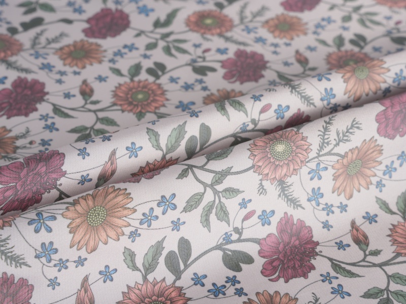 Fabrik Lapisan Bercetak Poliester-Viskosa