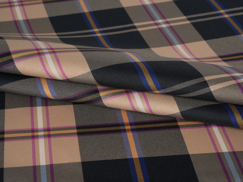 Kain lapisan lengan poliester benang